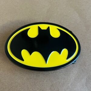Batman Logo Belt Buckle - Black and Yellow